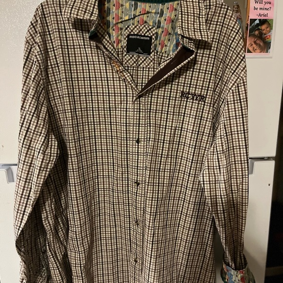 Rocawear Other - Rocawear‎ Brown Casual Button Down Shirt